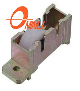 Rouleau en nylon de poulie de support de zinc d'usine pour la porte coulissante de garde-robe ou de meubles (ML-FS035)