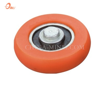 Rouleau de porte de fenêtre coulissante de roue en nylon à roulement orange de 36,2 mm (ML-AR011)