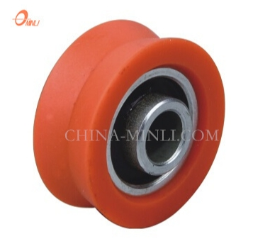 Roue en nylon orange Rouleau en nylon de vente chaude pour fenêtre et porte