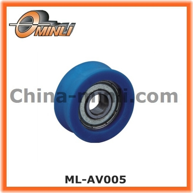 Rouleau coulissant de roue en nylon de vente chaude bleue pour fenêtre et porte (ML-AV029)
